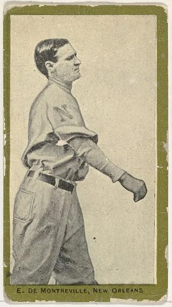 E. De Montreville, New Orleans, from the Baseball Players (Green Borders) series (T211) issued by Red Sun Cigarettes — Red Sun Cigarettes