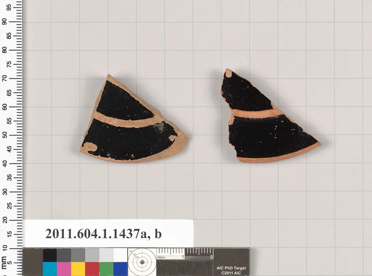 Terracotta fragments of kylikes (drinking cups) — Unknown