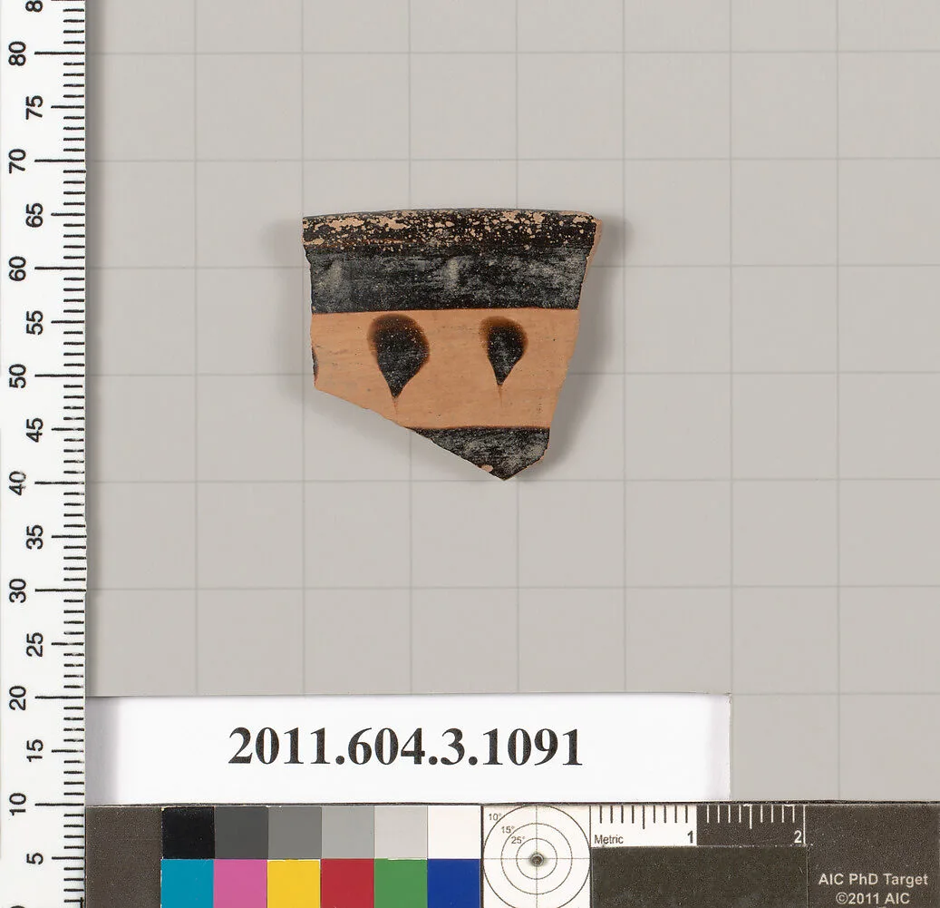 Terracotta rim fragment of a mastoid (drinking cup with narrow base) — Unknown