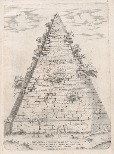 Speculum Romanae Magnificentiae: Pyramid of Caius Cestius