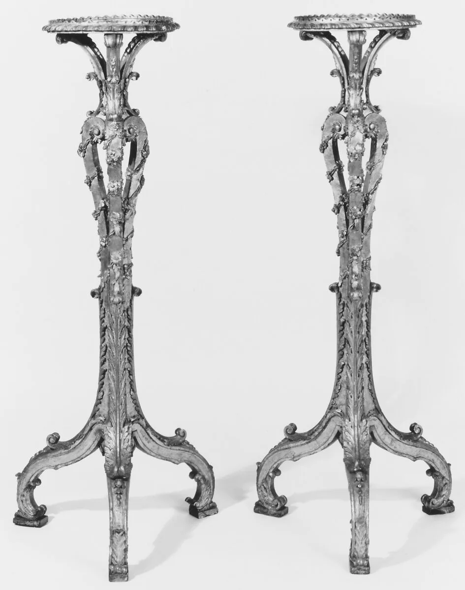 Pair of tripod candlestands (torchères) — François de Cuvilliés the Younger
