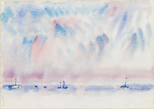 Bermuda Sky and Sea with Boats — Charles Demuth