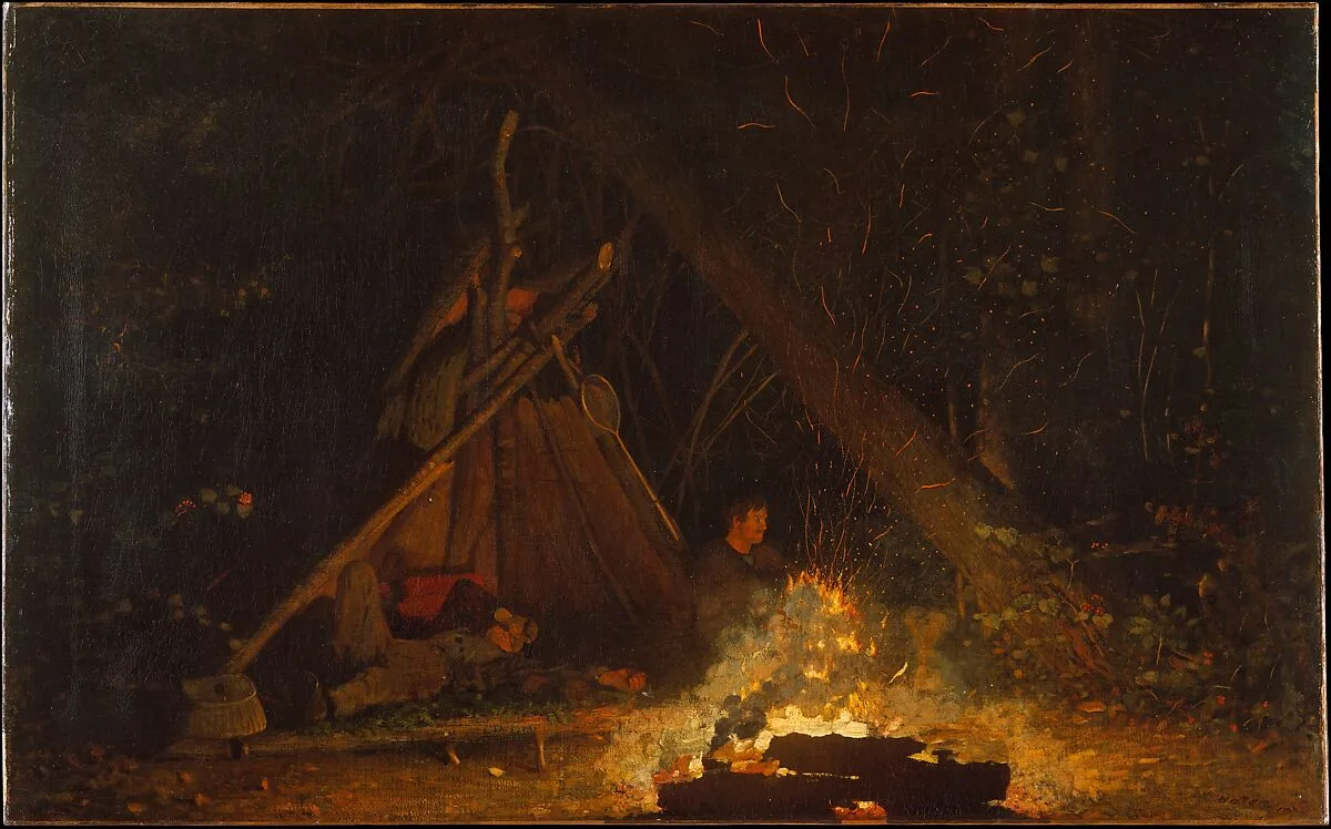 Camp Fire — Winslow Homer