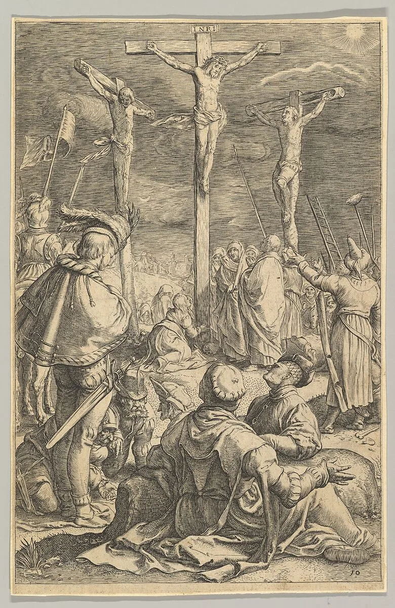 Christ on the Cross, from "The Passion of Christ" — Hendrick Goltzius|Ludovicus Siceram