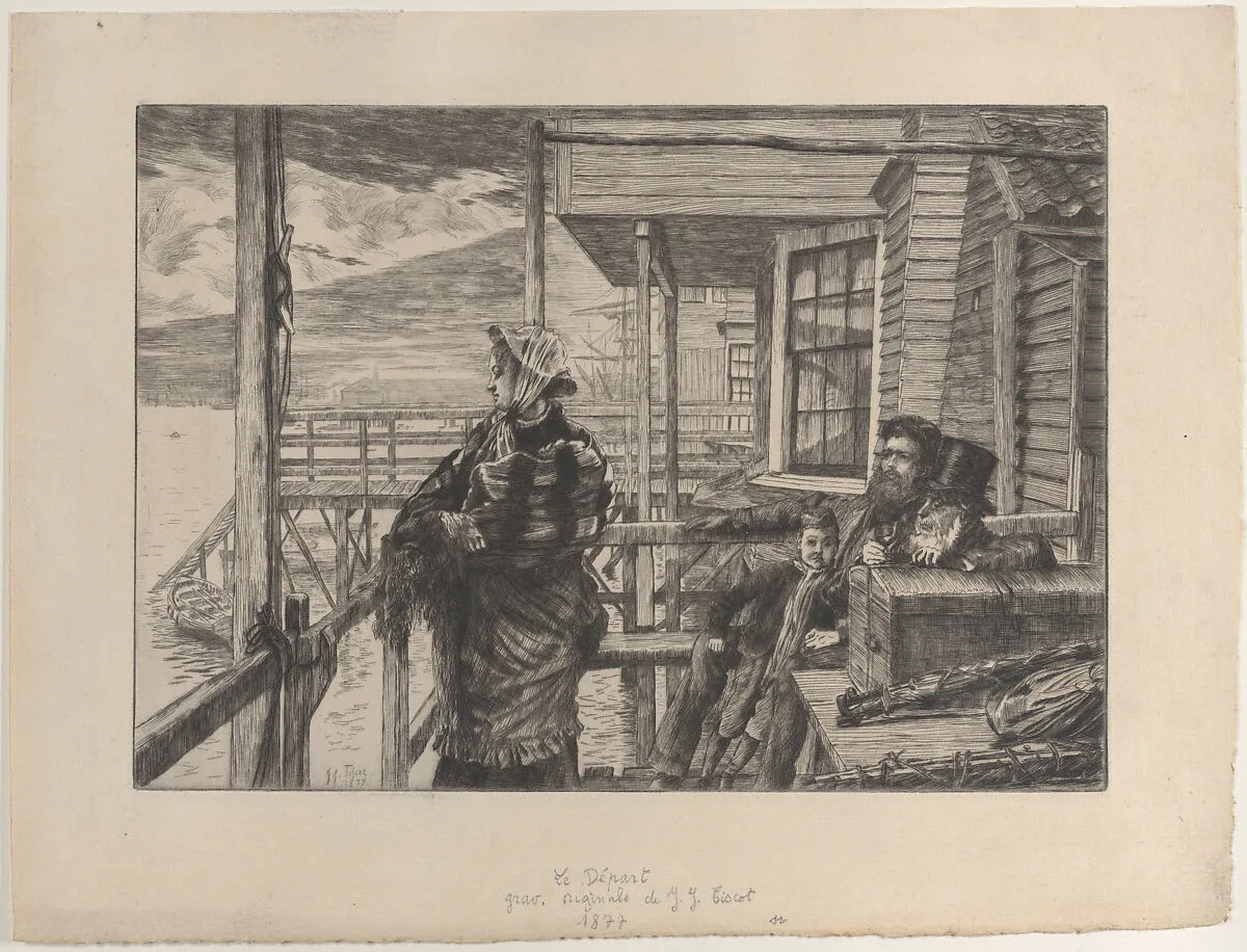 The Three Crows Inn, Gravesend — James Tissot