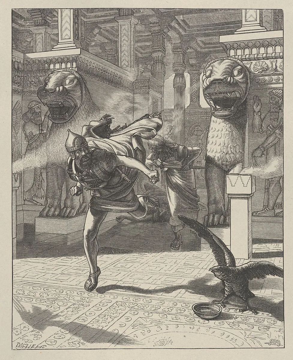 The Flight of Adrammelech, from "Dalziels' Bible Gallery" — Camden Press|Scribner and Welford|Dalziel Brothers|Arthur Murch