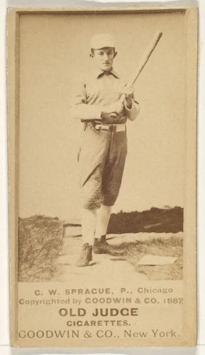 Sprague, Pitcher, Chicago, from the Old Judge series (N172) for Old Judge Cigarettes