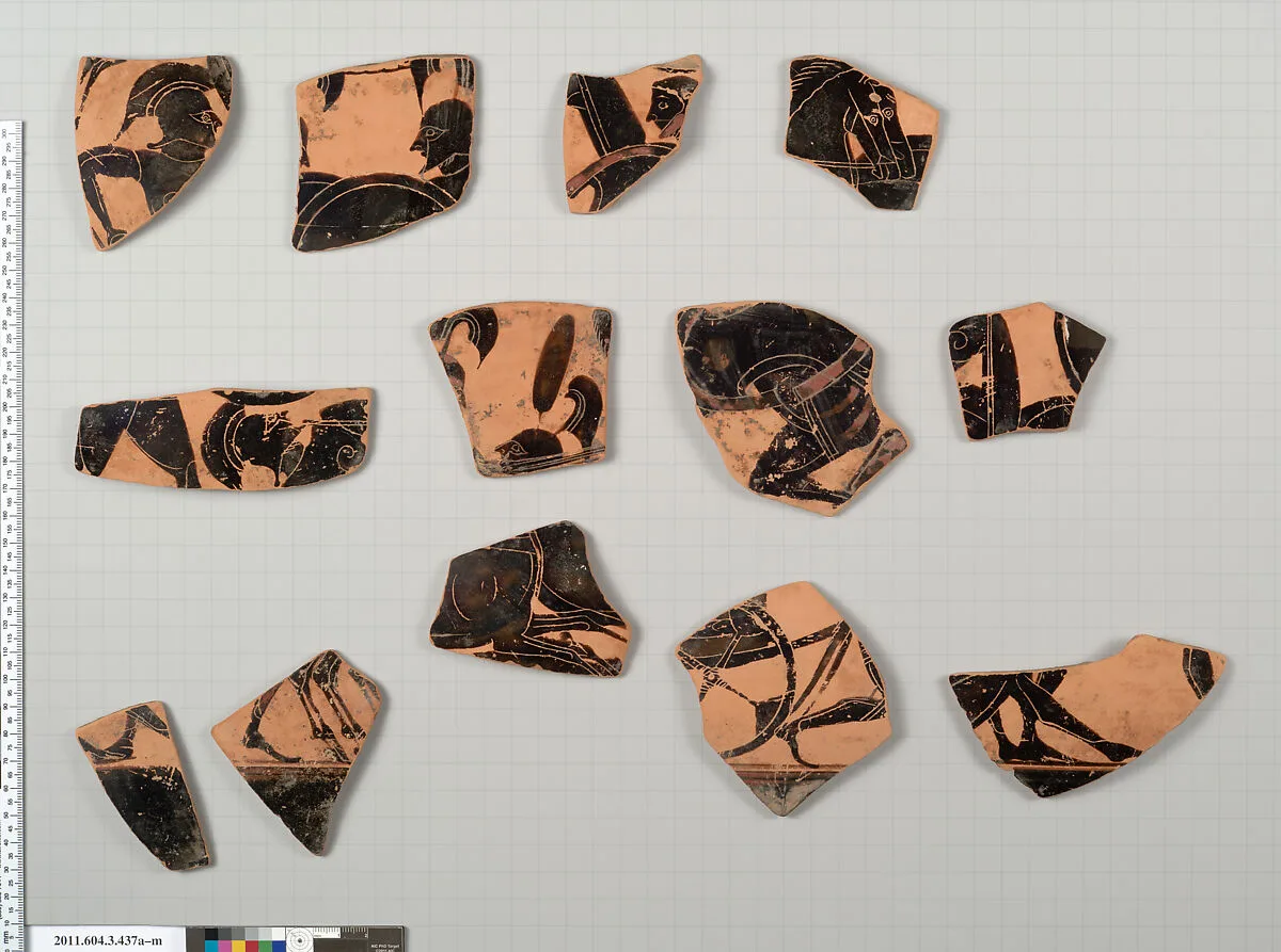 Terracotta fragments of a neck-amphora (jar) — Unknown