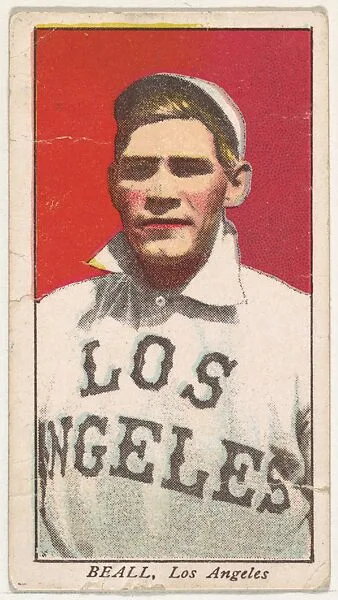 Beall, Los Angeles, from the "Obak Baseball Players" set (T212), issued by the American Tobacco Company to promote Obak Mouthpiece Cigarettes — American Tobacco Company