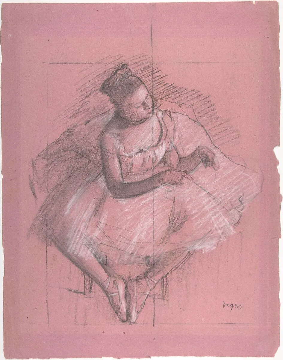 Seated Dancer — Edgar Degas