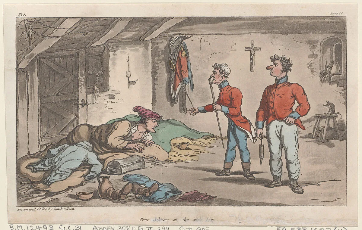 Poor Johnny on the sick list — Thomas Rowlandson|Patrick Martin & Co
