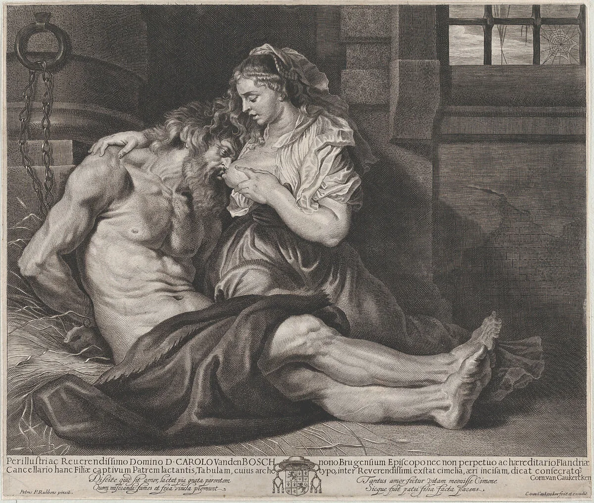 Cimon and Pero — Peter Paul Rubens|Cornelis van Caukercken