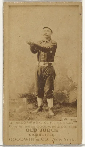 McCormack, Center Field, St. Louis Whites, from the Old Judge series (N172) for Old Judge Cigarettes