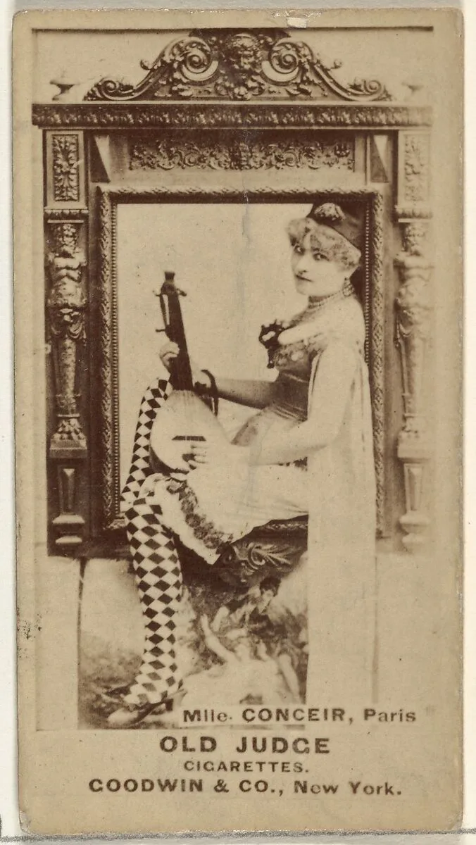 Mlle. Conceir, Paris, from the Actors and Actresses series (N171) for Old Judge Cigarettes — Goodwin & Company