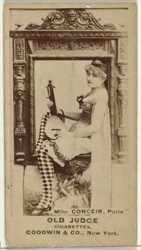 Mlle. Conceir, Paris, from the Actors and Actresses series (N171) for Old Judge Cigarettes