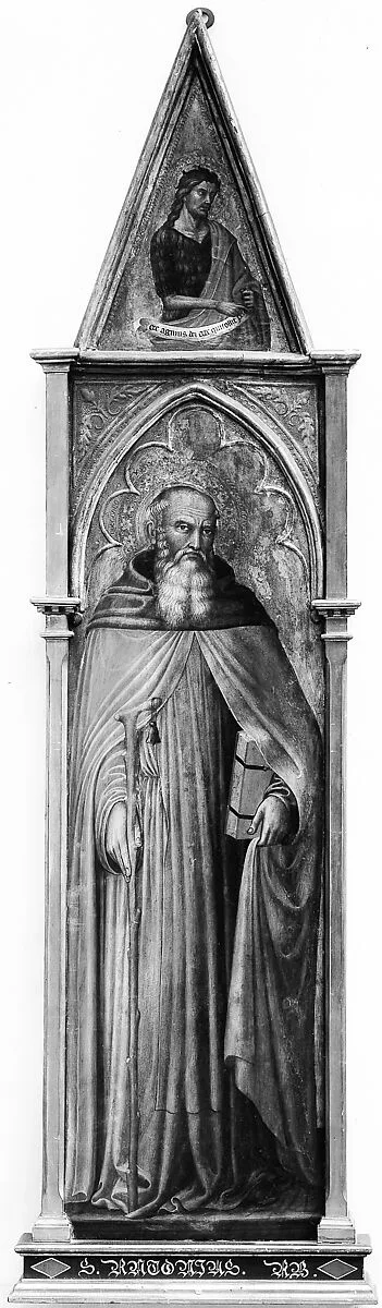 Saint Anthony Abbot (with Saint John the Baptist) — Martino di Bartolommeo di Biagio