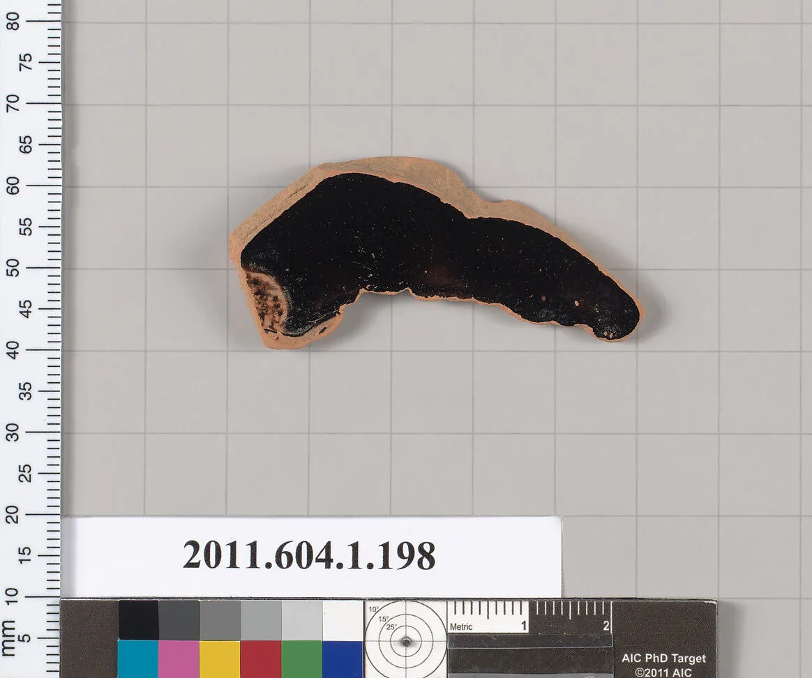 Terracotta fragment of a kylix (drinking cup) — Unknown