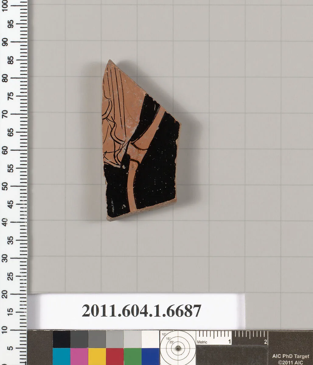 Terracotta fragment of a kylix (drinking cup) — Unknown