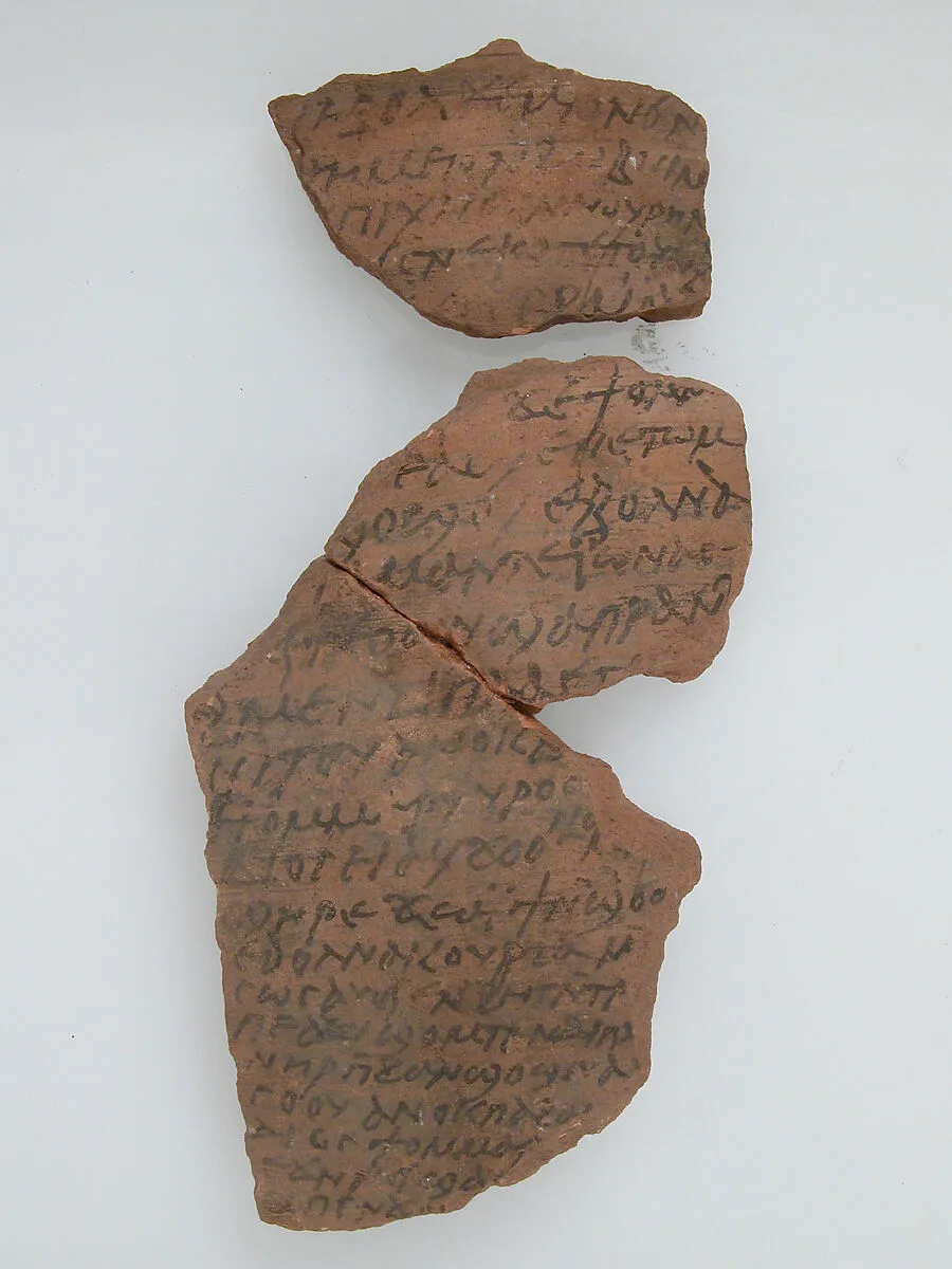 Ostrakon with a Legal Letter — Unknown