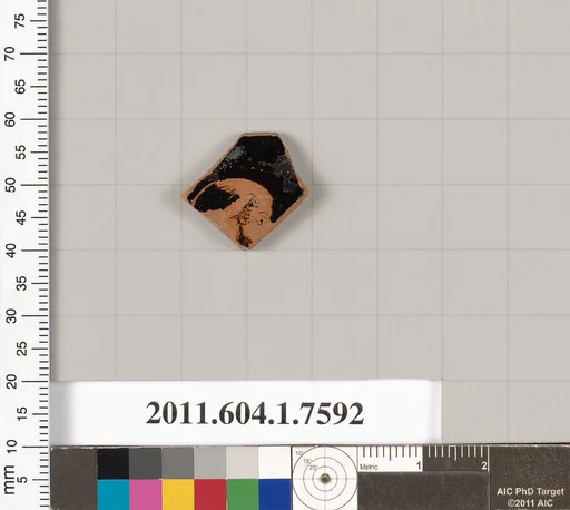 Terracotta rim fragment of a kylix (drinking cup)