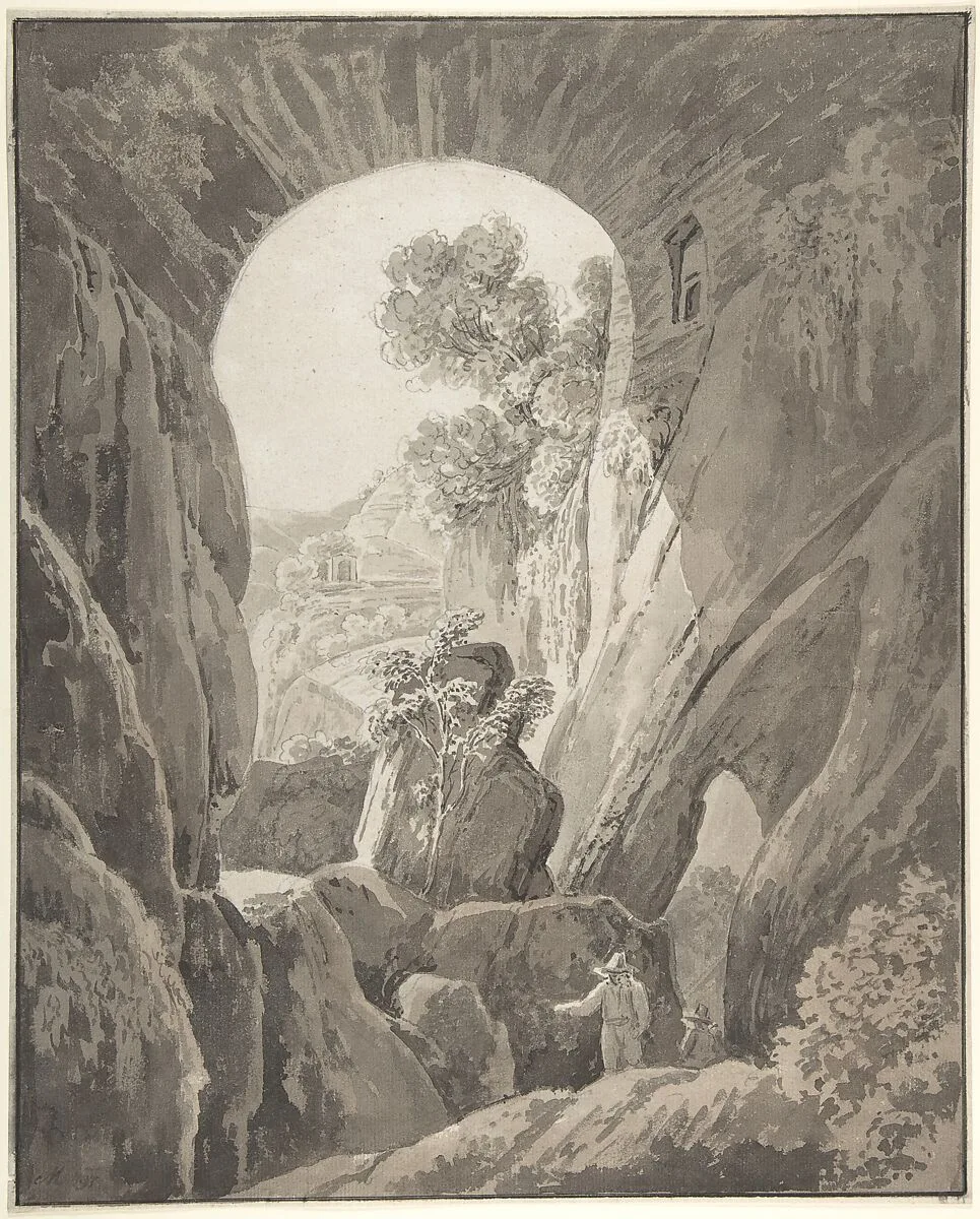 The Caves of Acradina near Syracuse in Sicily — Jacob Wilhelm Mechau