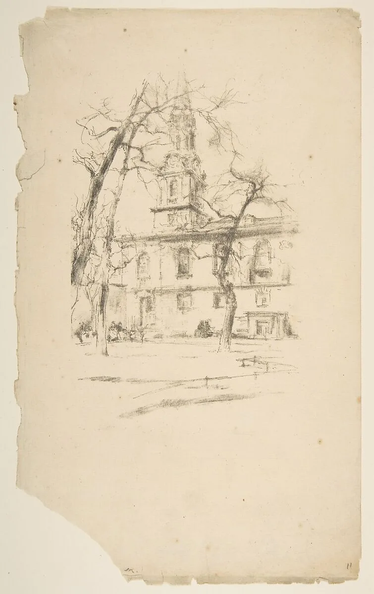 St. Giles-in-the-Fields — James McNeill Whistler