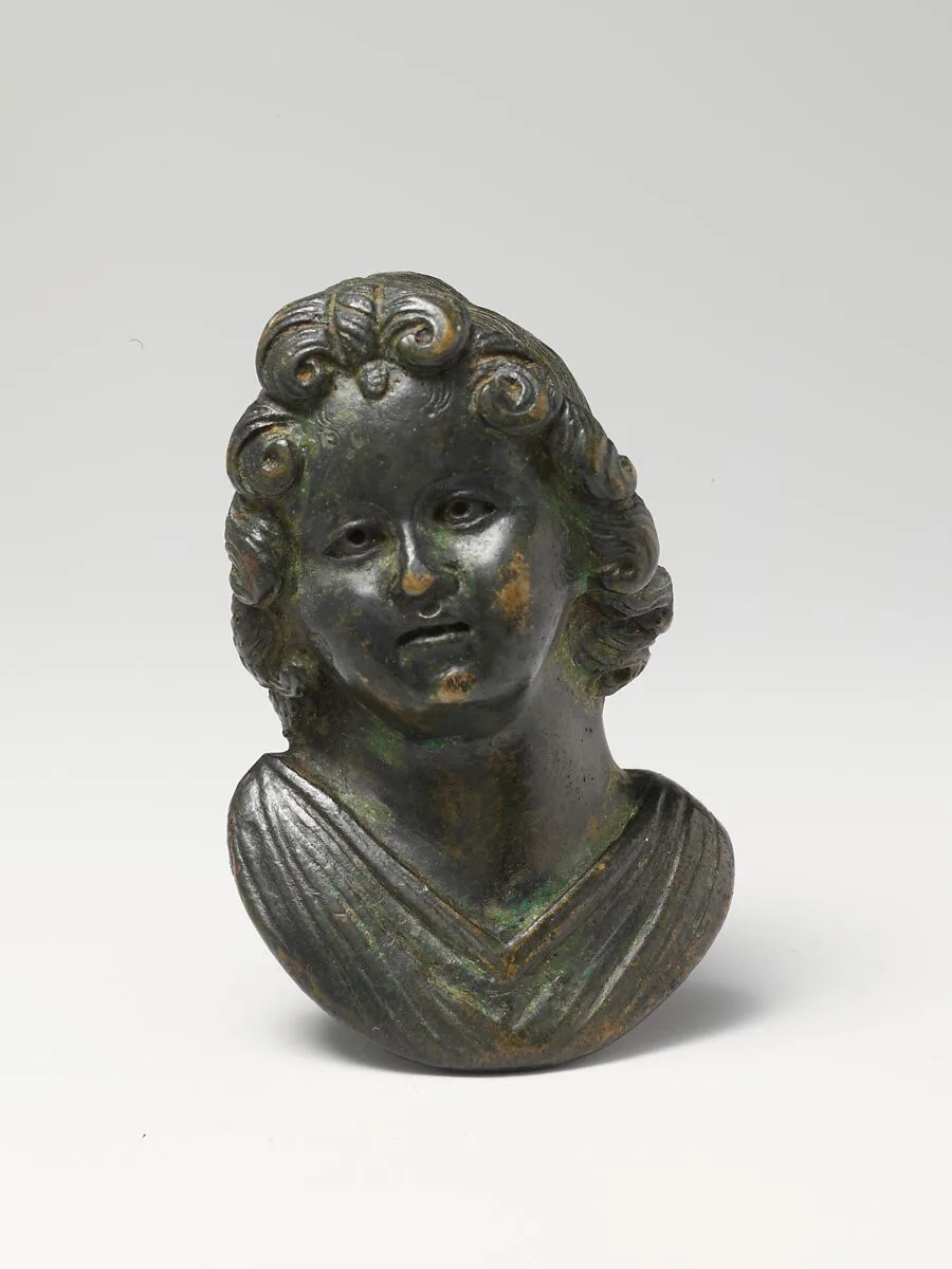 Bronze portrait bust of a boy — Unknown