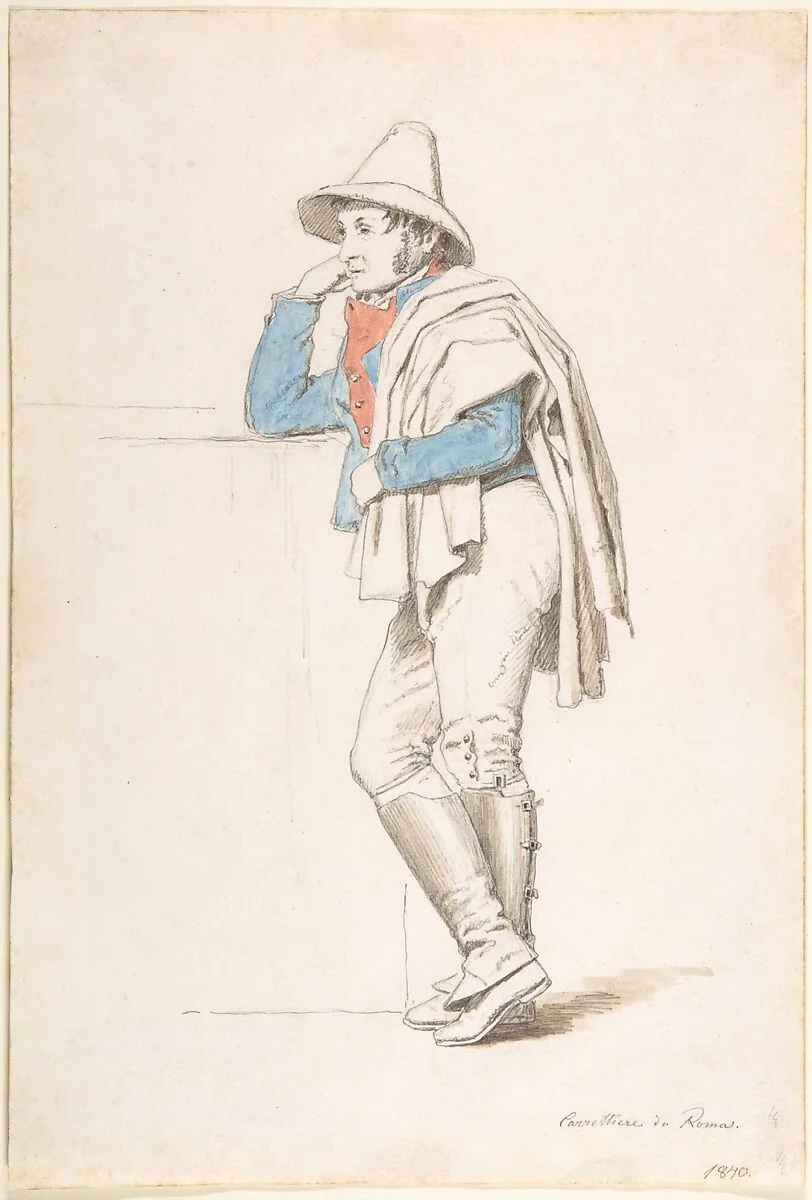 Study of a Roman Coachman — Martinus Rørbye