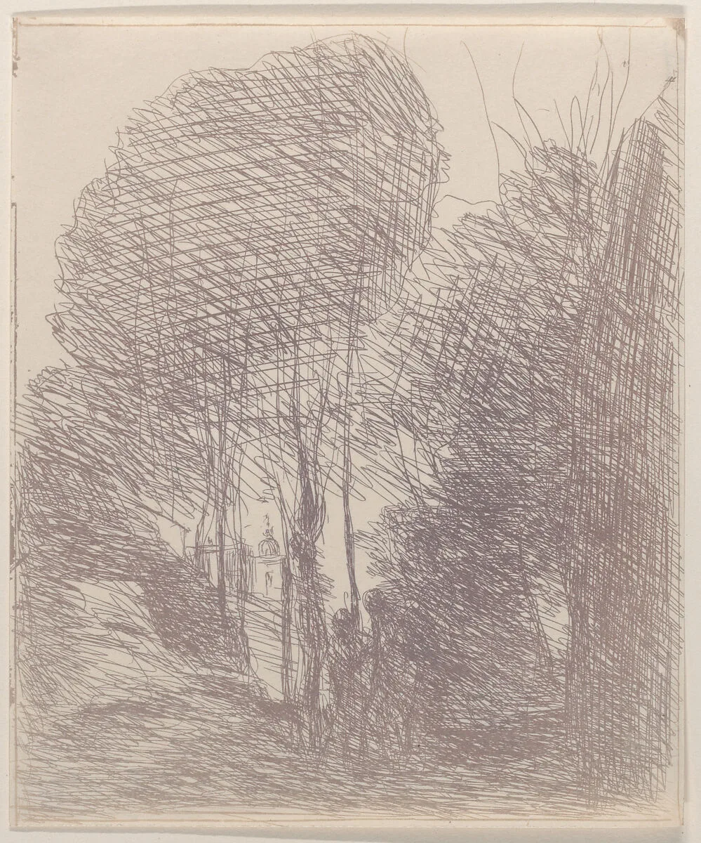 Souvenir de la Villa Pamphili — Camille Corot