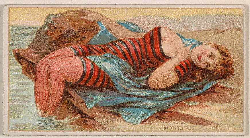 Monterey, California, from the Surf Beauties series (N232), issued by Kinney Bros. — Kinney Brothers Tobacco Company