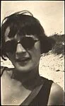 [Georgette Maury in Sunglasses at the Beach, Juan-les-Pins, France]