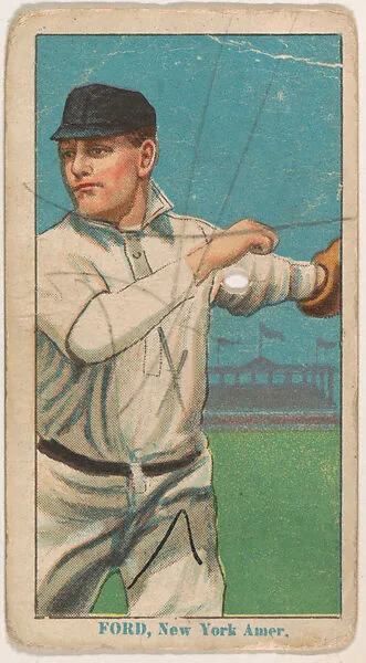 Russ Ford, New York, from Red Cross Tobacco Baseball Series, 1912-1913 — Red Cross Tobacco