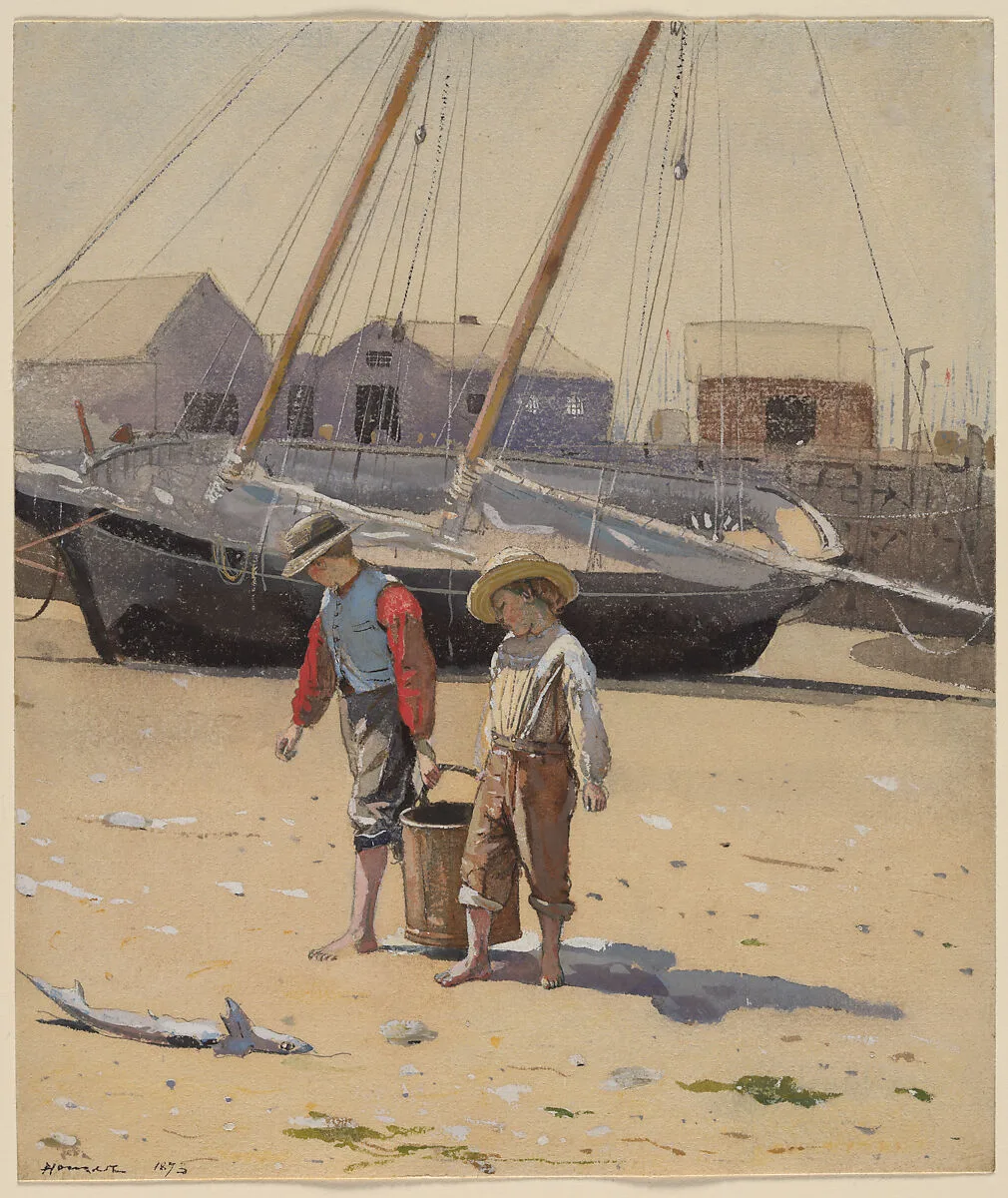 A Basket of Clams — Winslow Homer