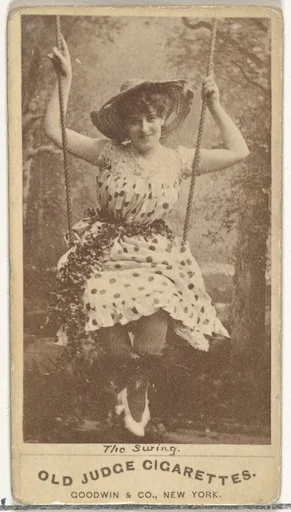 The Swing, from the Actors and Actresses series (N171) for Old Judge Cigarettes
