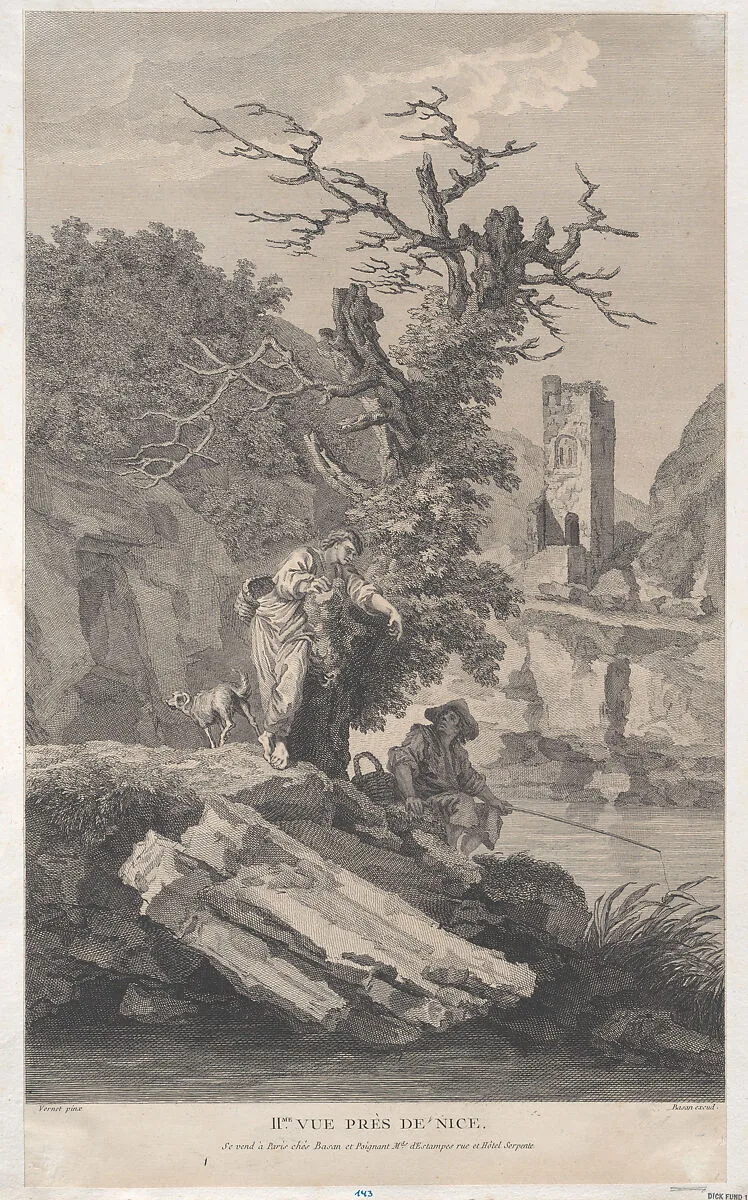 Second View Close to Nice — Joseph Vernet|Pierre François Basan