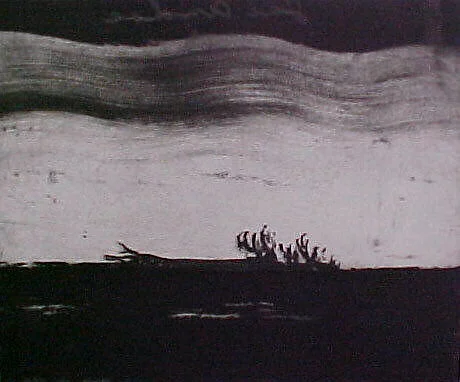 Portfolio of 6 Aquatints: Falling Tree