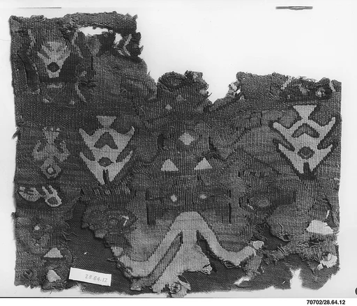 Tapestry Fragment with Plumed Figure