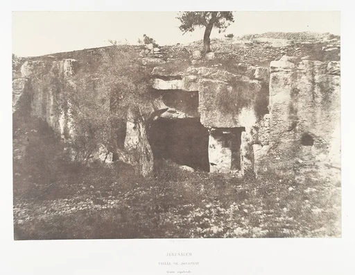 Jérusalem, Vallée de Josaphat, Grotte sépulcrale, 1