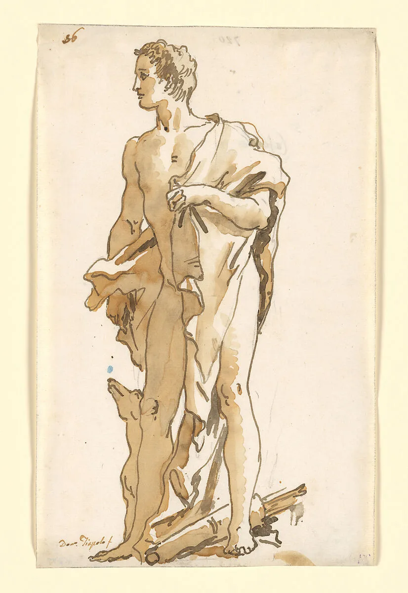Meleager, Turning to the Left — Giovanni Domenico Tiepolo