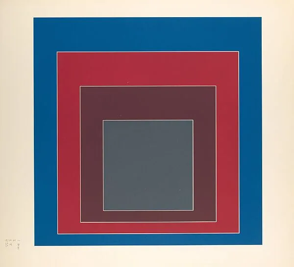 Proof for White Line Square series — Josef Albers|Gemini G.E.L.|Kenneth E. Tyler