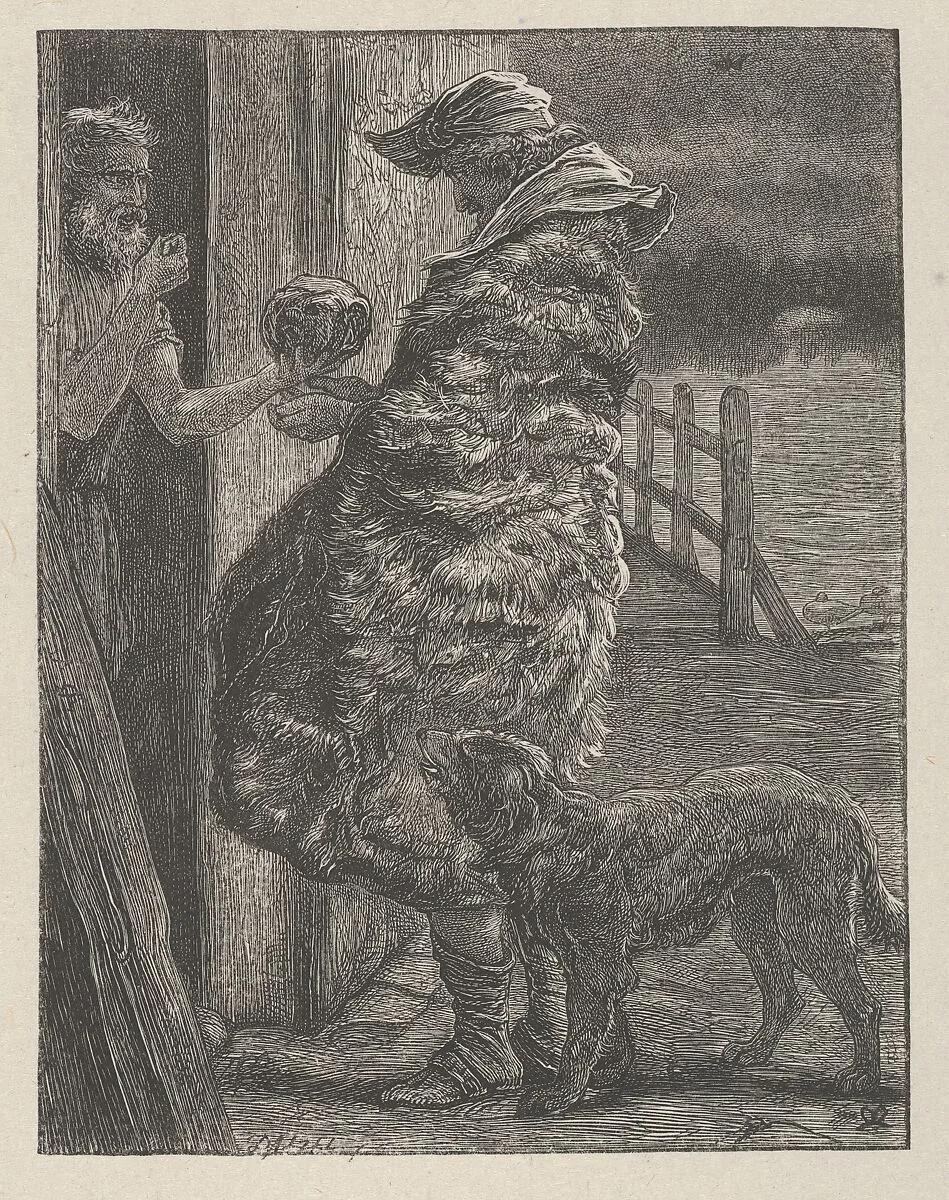 The Importunate Friend (The Parables of Our Lord and Saviour Jesus Christ) — Dalziel Brothers|Sir John Everett Millais