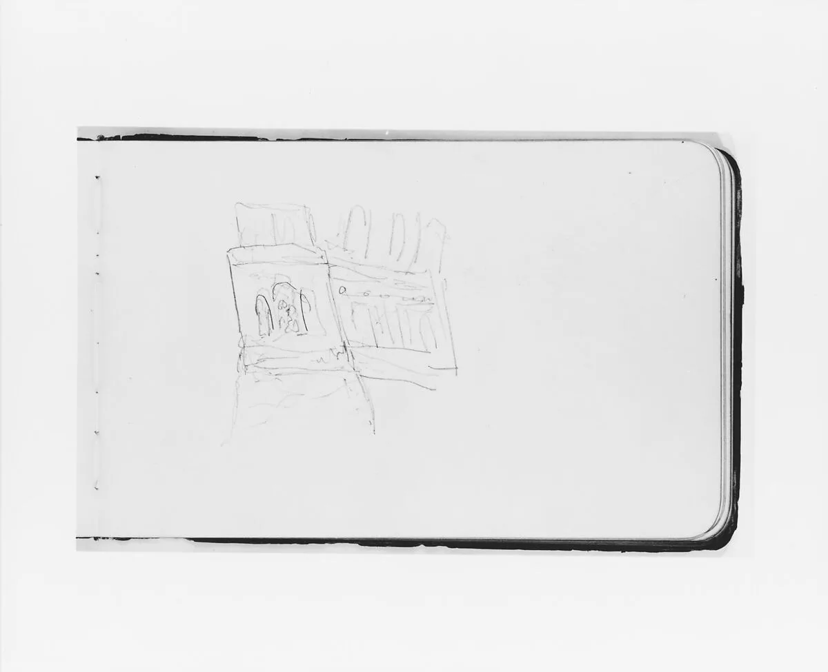 Sketch of a Ship's Stern (from Sketchbook) — Albert Bierstadt