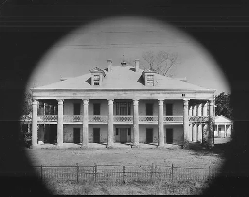 [Uncle Sam Plantation House and Smaller Greek Temple Building, St. James Parish, Louisiana]