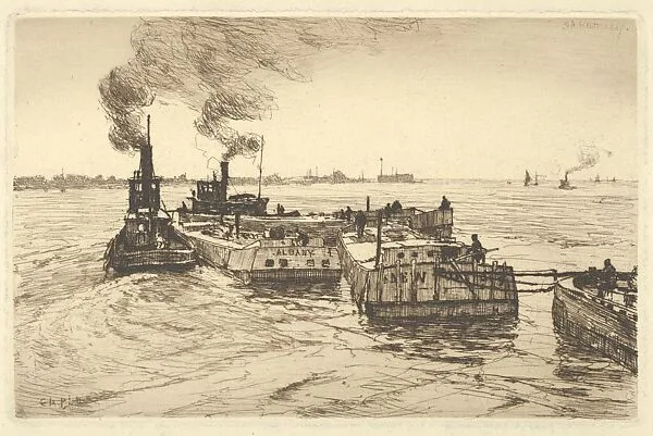 Canal Boats and Tugs — Charles Adams Platt