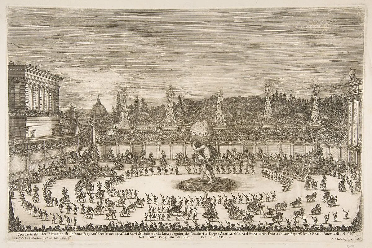 Il Mondo Festeggiante: Entrance of Cosimo III de' Medici — Stefano della Bella