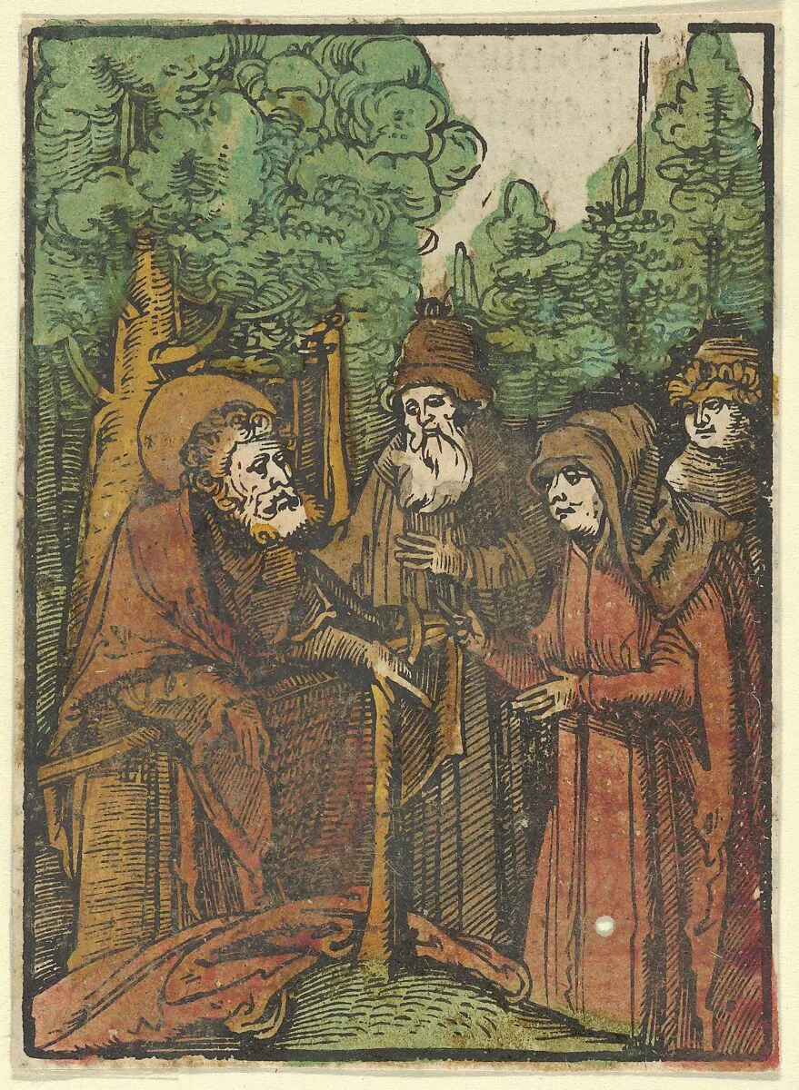 St. John the Baptist Preaching, from Das Plenarium — Hans Schäufelein|Adam Petri