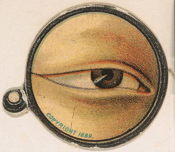 Monocle and Eye (brown), from Jocular Ocular series (N221) issued by Kinney Bros. — Kinney Brothers Tobacco Company