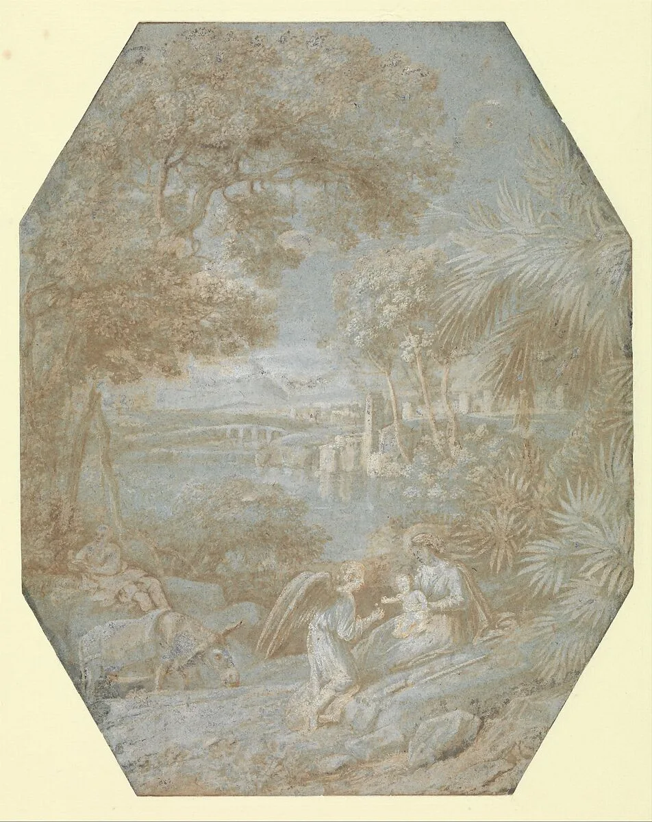 Landscape with the Rest on the Flight into Egypt — Claude Lorrain (Claude Gellée)