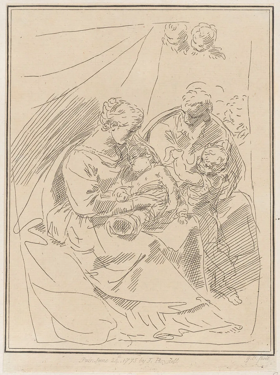 The Holy Family with the infant Saint John the Baptist — Giuseppe Canale|John Boydell