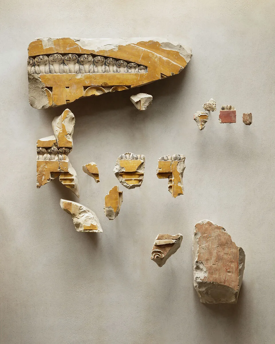 Relief fragments from an elaborate false doorway — Unknown